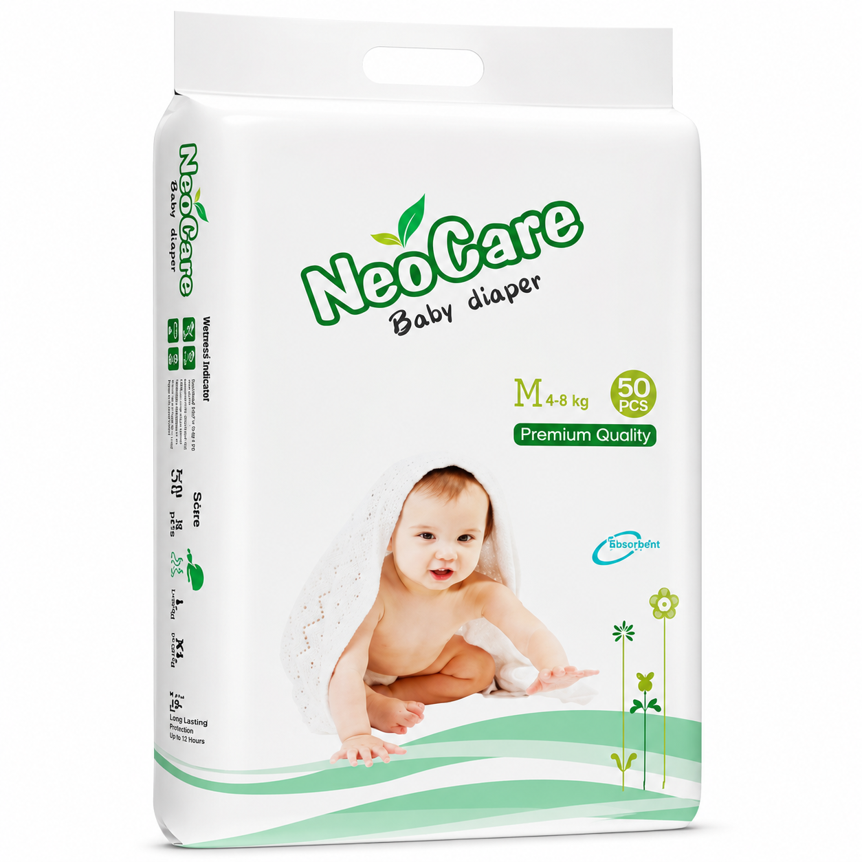 NeoCare Baby Diaper Medium Premium 4-9 kg