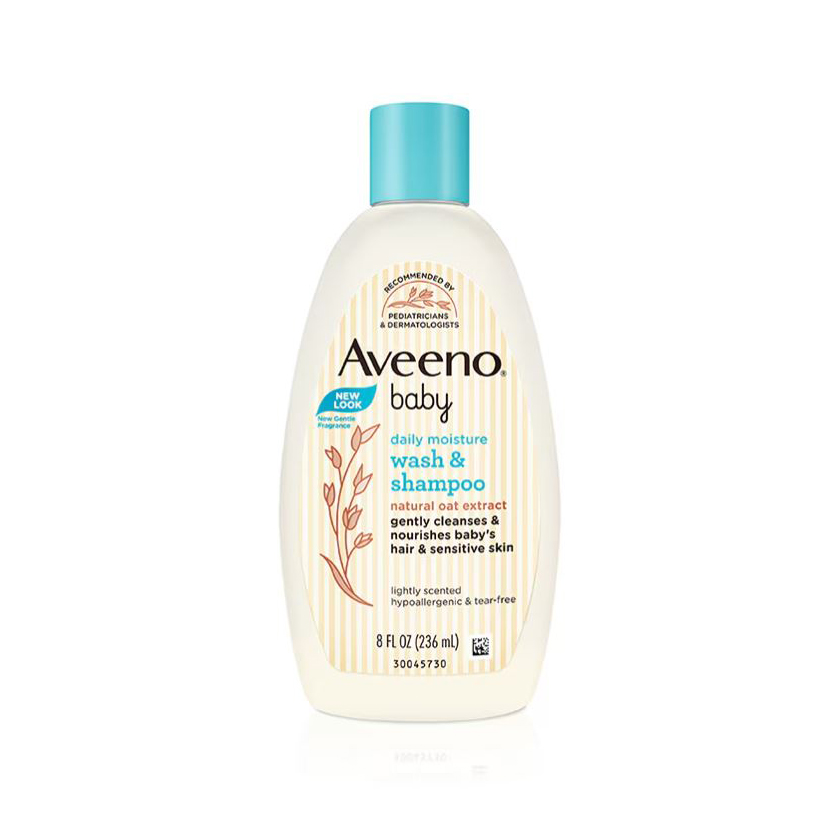 Aveeno Baby Daily Moisture Wash & Shampoo 236ml