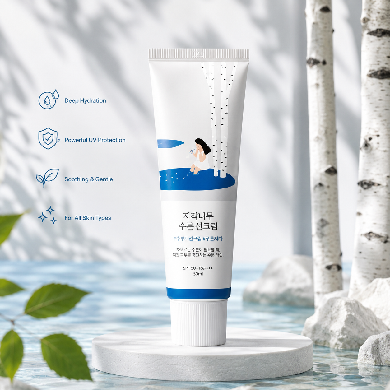 Round Lab Birch Juice Moisturizing Sunscreen Spf 50