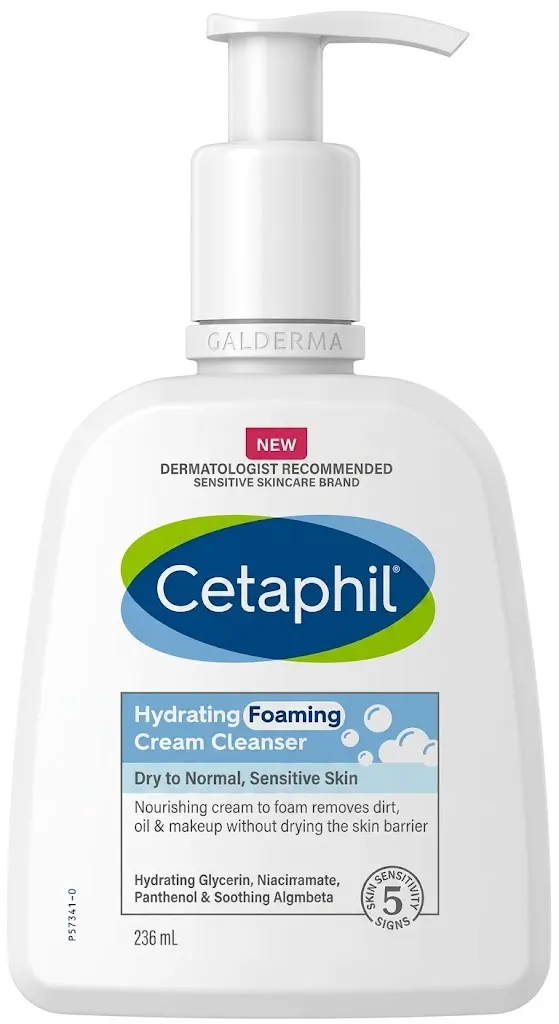 Cetaphil Hydrating Foaming Cream Cleanser 236ml