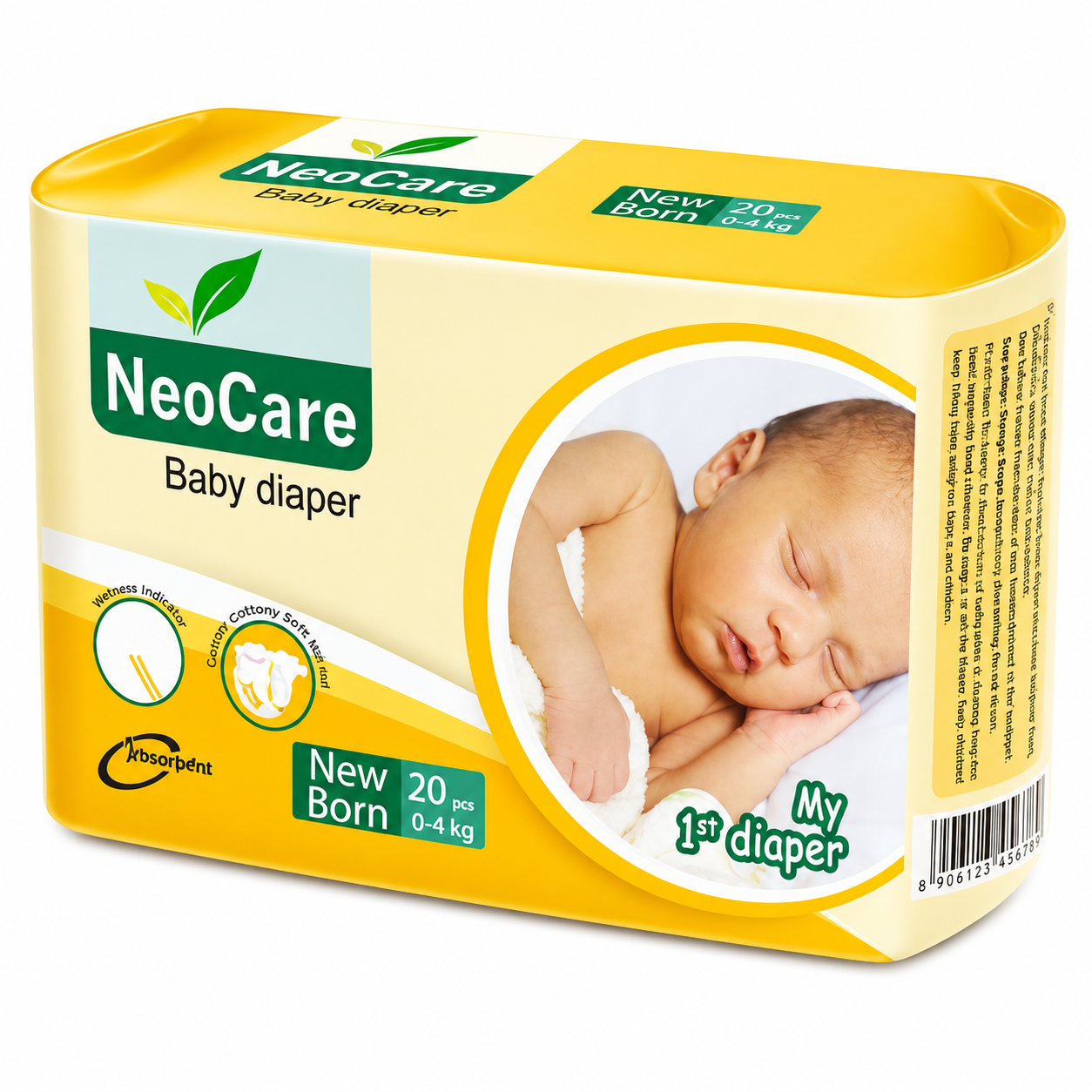 NeoCare Baby Diaper New Born 0-4 kg