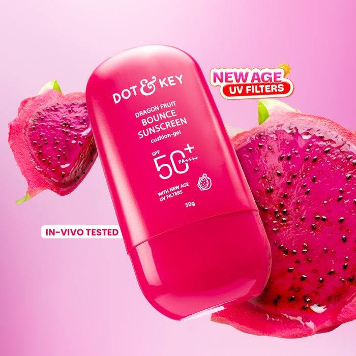 Dot & Key Dragon Fruit Bounce Sunscreen Cushion-Gel SPF50+ PA++++