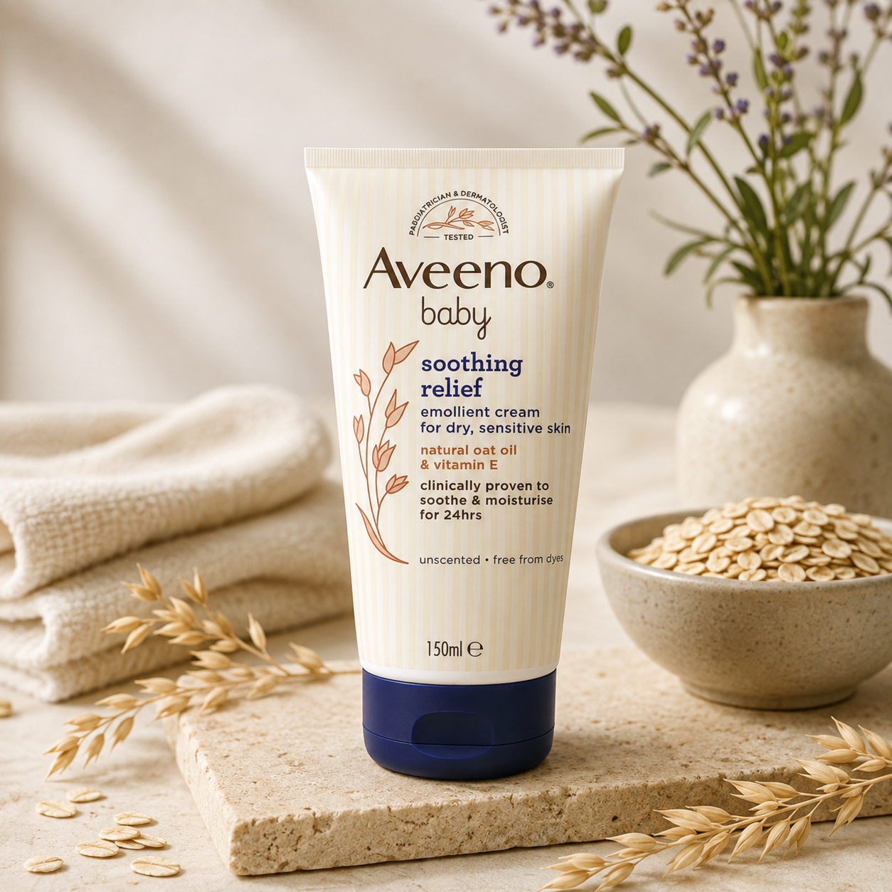 Aveeno Baby Soothing Relief Emollient Cream 150ml