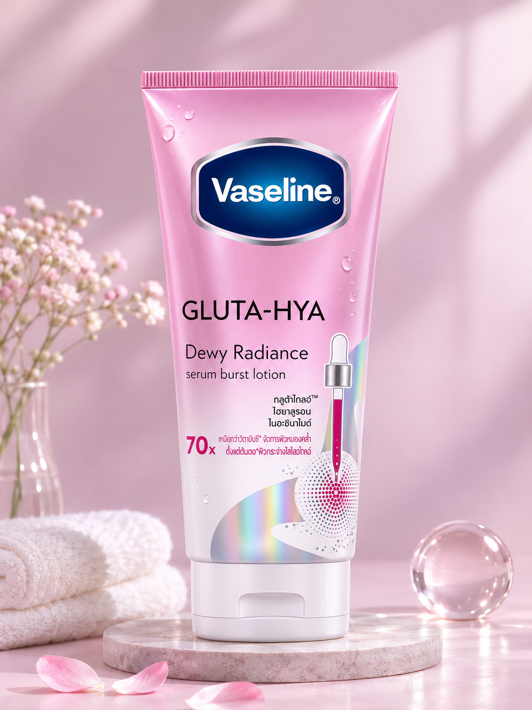 Vaseline Gluta-Hya Serum Burst Lotion Dewy Radiance 290ml